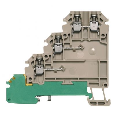 WEIDMULLER VLI 1.5/PE DB Złączka inicjatora/elementu wykonawczego, złącze śrubowe, 1.5 mm², 250, 17.5 A, liczba przyłączeń: 6, Liczba potencjałów w rzędzie: 1, Ciemnobeżowy 1784130000 /50szt./ (1784130000)